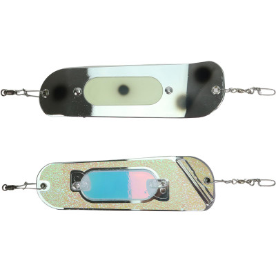 Moonshine Lures Flasher Chrome Crushed Glow