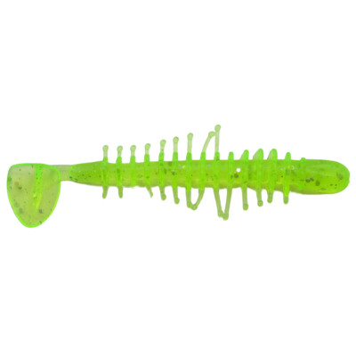 Kalin's Tickle Shad Soft Bait Chartreuse Hologram