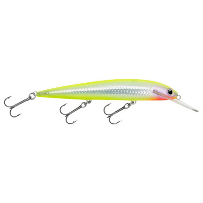 Northland Silver Fluorescent Chartreuse Rumble B Crankbait