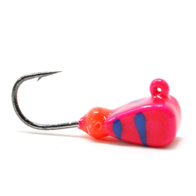 Clam Dave Genz Swirl Drop-Kick Jig Pink/Blue Swirl