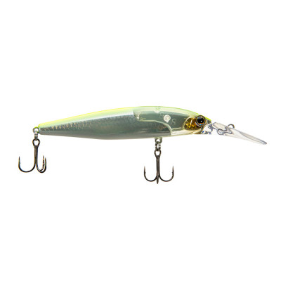 Shimano World Diver 99SP Suspending Jerkbait Flash Boost Chartreuse Silver