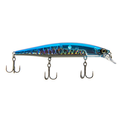 Shimano World Minnow 115SP Suspending Jerkbait Flash Boost Blue Silver