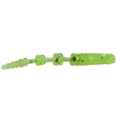 ADK Custom Jigs Finesse Worm Plastic Soft Baits Chartreuse Green