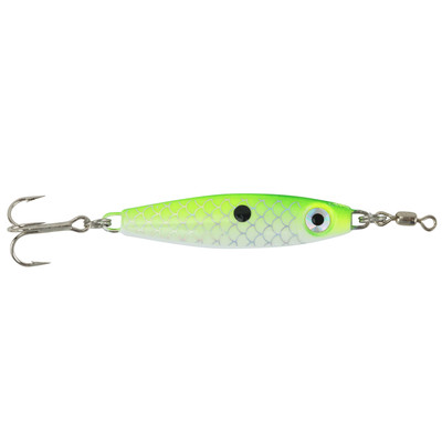 Bink's Pro Series Spoon White-Fluorescent Green Back