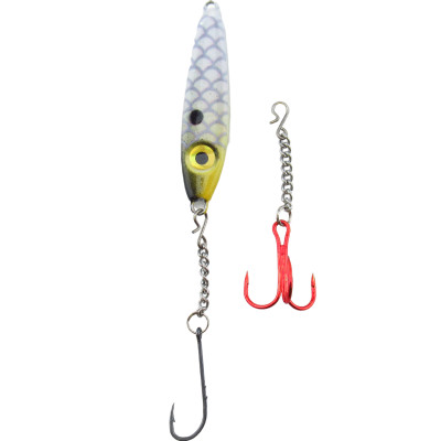 Bink's Ice Spoon with Chain Dropper Hooks Arkansas Shiner