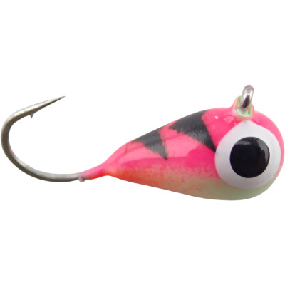 Widow Maker Dropper Tungsten Jig, Pink Tiger Glow / 5mm #12 (2pk)