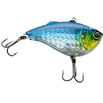 Yo-Zuri 3DR-X Vibe Lipless Crankbait Prism Silver Blue