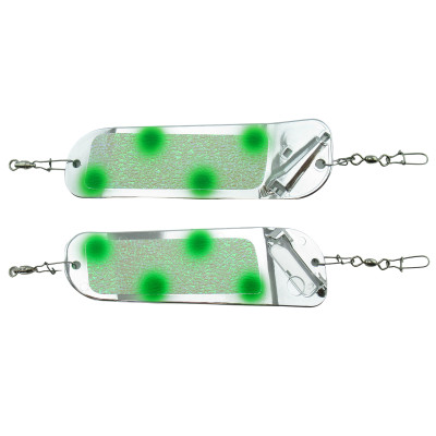 Dreamweaver Flip Fin Paddles Chrome Green Dot