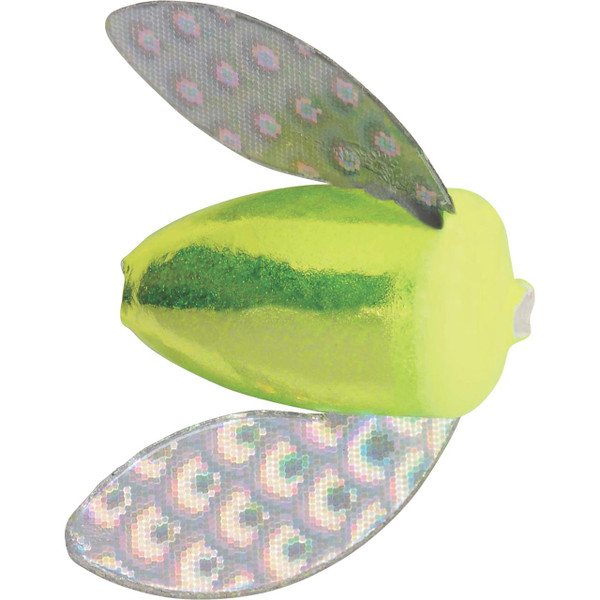 Worden's Spin-N-Glo Chartreuse Wings Red Chartreuse Tiger color