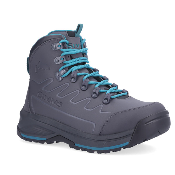 Simms Women's Freestone Wading Boots Vibram color Slate front side profile