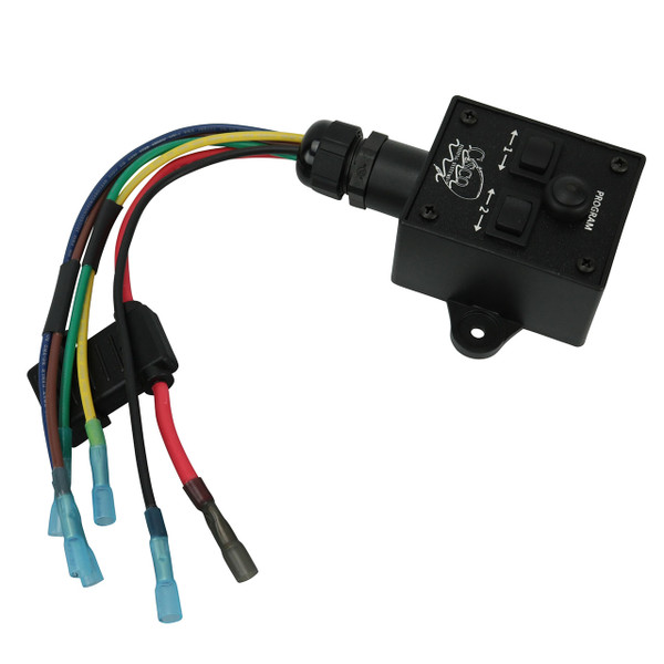 Cisco Planer Board Electric Control Box transmitter and wiring to 12VDC power and two motors.