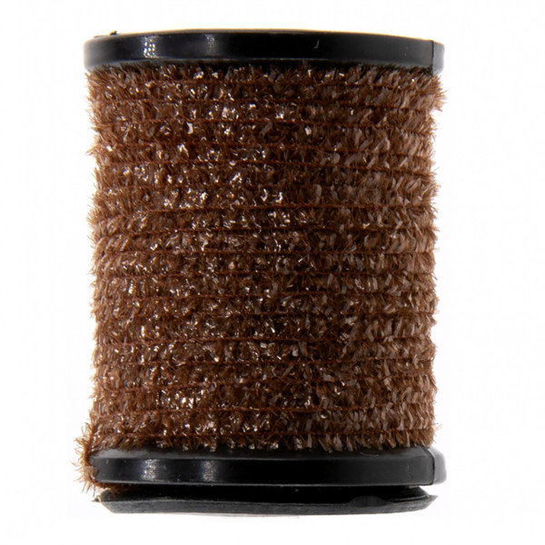 SemperFli Gel Core Body Micro Fritz Brown Olive horizontal spool view label info 6m 6.5 yds 0.8 mm 0.03 in.