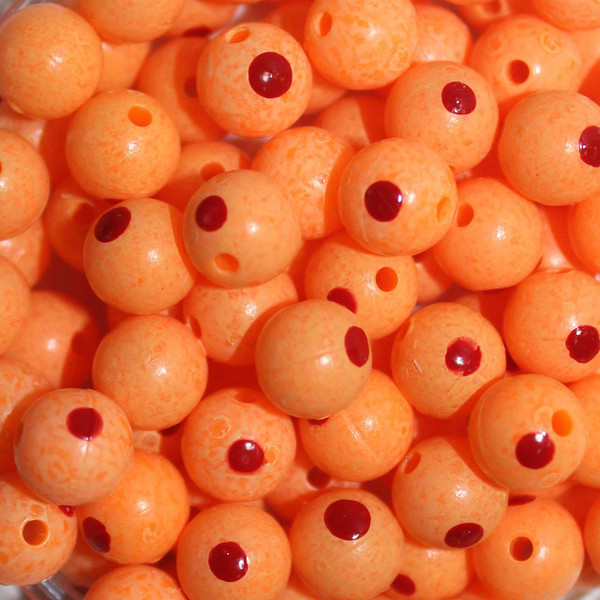 TroutBeads color Hot Cherry Roe