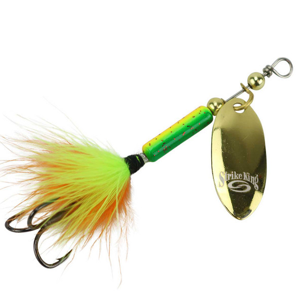 Strike King Bitsy Spinner color Bleeding Fire Tiger