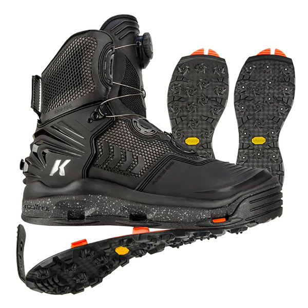 Korkers River Ops BOA Wading Boot Felt & Vibram XS Trek Soles