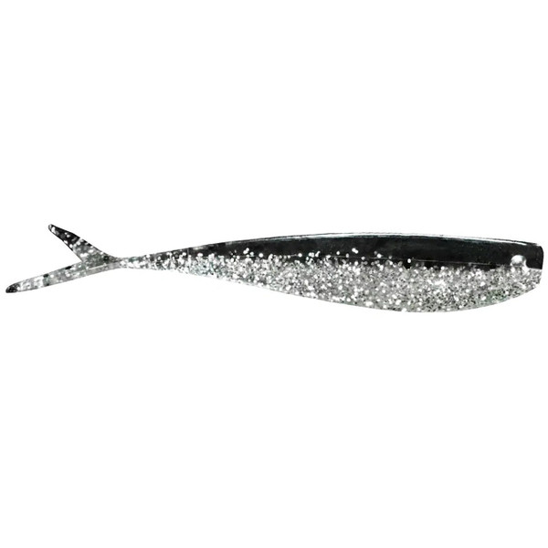 Lunker City Fat Fin-S-Fish color Black Ice