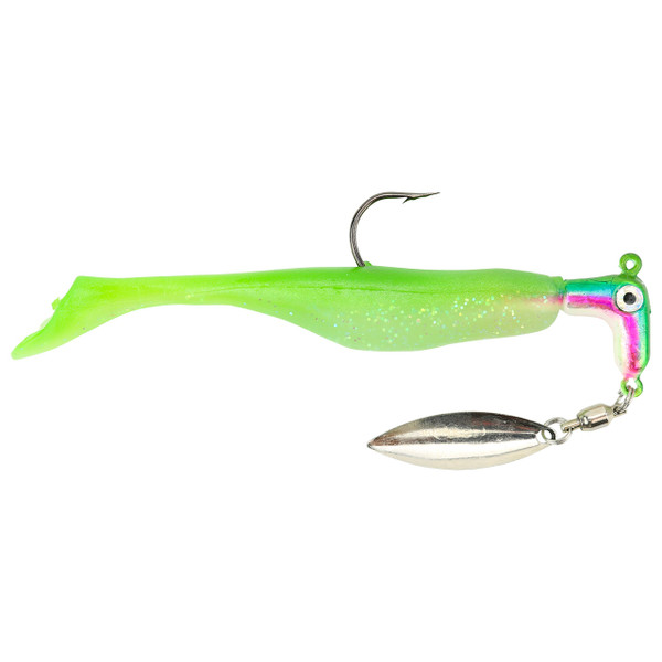 Road Runner Awesome Walleye Runner color Firetiger - Green/Silver Flake/Orange Tail