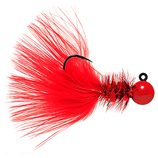Hawken Woolly Bugger Jig color Black Head with Black and Pink body