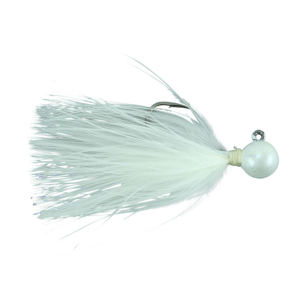 Hawken Sy's Micro Marabou Jig color Black Nickel Head Black