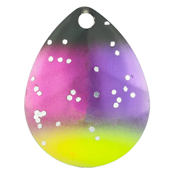 Character Lures Premium Colorado Blades color Oil Slick Pink Dot