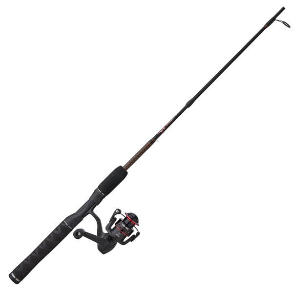 Shakespeare Ugly Stik GX2 Travel Spinning Kit close up of the reel seat and reel