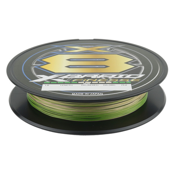 Daiwa XBRAID X8 Finesse Braided Fishing Line multi-color spool and box