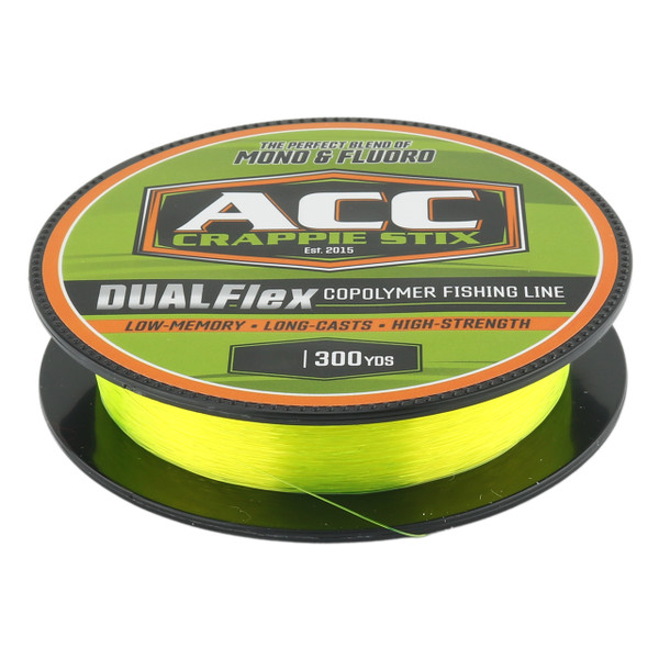 ACC Crappie Stix Dual Flex Copolymer Fishing Line – Hi-Vis box and spool