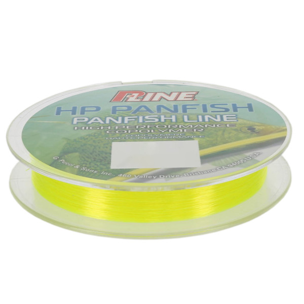 P-Line HP Panfish Copolymer Line color Clear spool and box