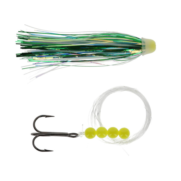 Ice Strong Too Strong Premium Trolling Flies color Cold Steel