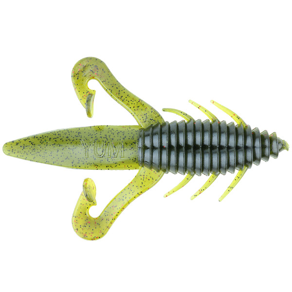 YUM Scutter Bug Soft Bait color Sooner Run Biffle Bug-style YUM creature bait.