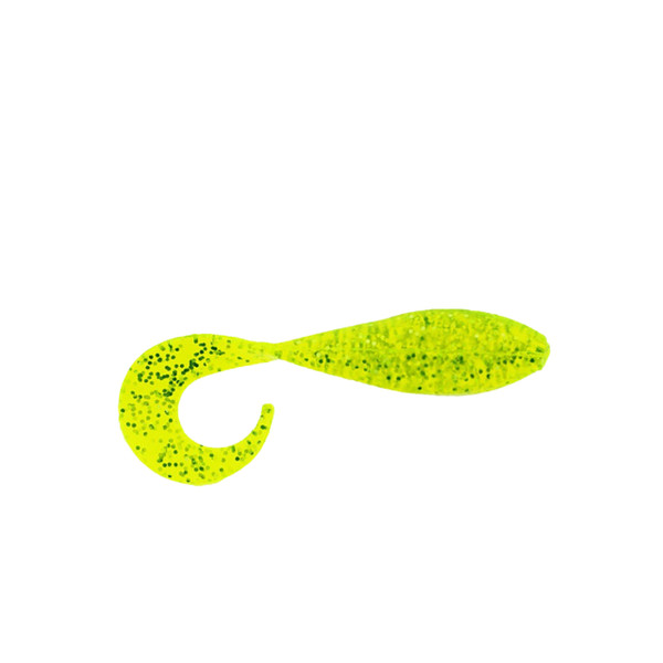 Panfish Assassin Curly Shad color Chartreuse Pepper Shad