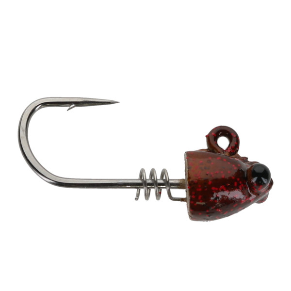 No Live Bait Needed Shrimp Heads color Amber Alert shrimp jig heads