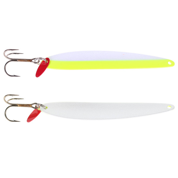 Bay De Noc Laker Taker Spoon color Fluorescent Green - Nickel