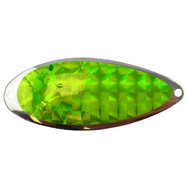 ACME Tackle Little Cleo Spoon color Nickel Neon Blue