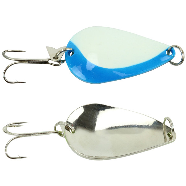 ACME Tackle K.O. Wobbler Spoon color Nickel-Chartreuse Stripe