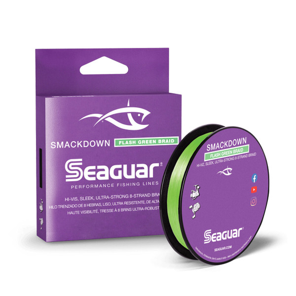 Seaguar Smackdown Braid Color Flash Green