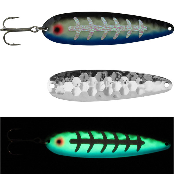Moonshine Lures Trolling Spoon color Cobalt Blue 