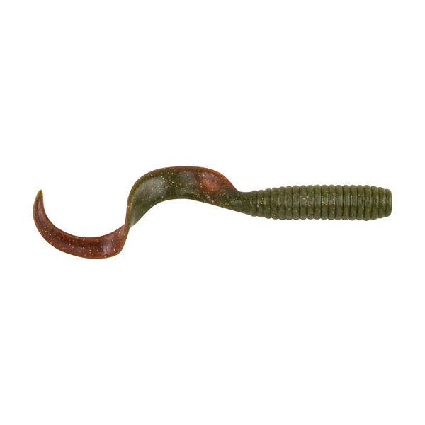 Berkley Gulp! Saltwater Grub Soft Bait color Black Chartreuse Fuze