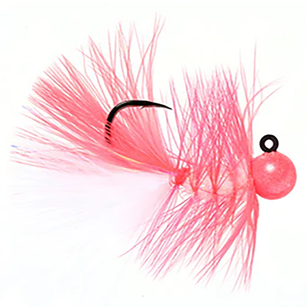 Hawken Woolly Bugger Jig color Black Head with Black and Pink body