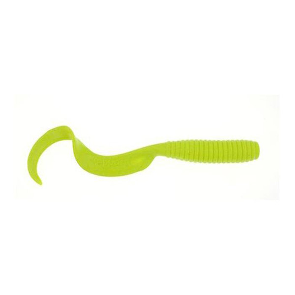 Berkley Gulp! Saltwater Grub Soft Bait color Black Chartreuse Fuze
