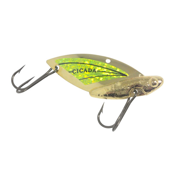 Reef Runner Cicada color Gold-Hot Green