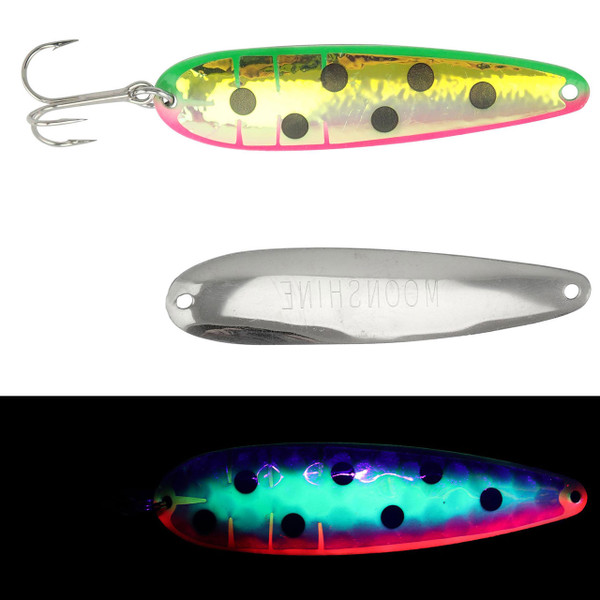 Moonshine Lures RV Series Trolling Spoon color Green Knight