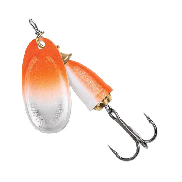 Blue Fox Classic Vibrax Spinner color Gold-Fluorescent Red
