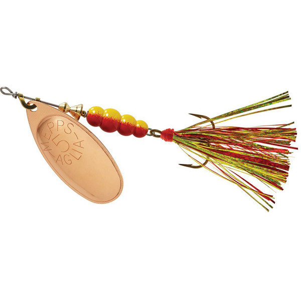Mepps Aglia Flashabou Spinner Gold Brown-Orange
