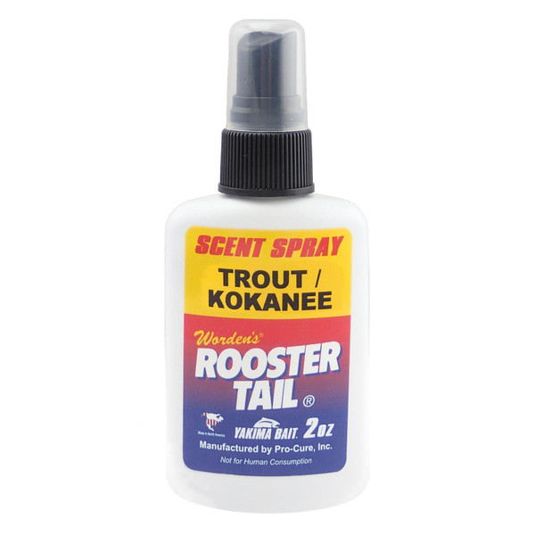 Worden's Rooster Tail Scent Spray Trout Kokanee scented