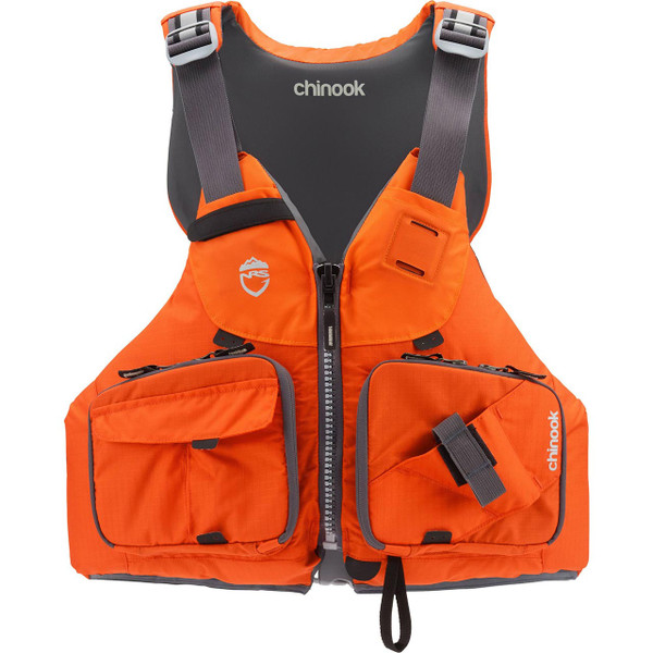 NRS Men's Chinook Fishing Life Vest Charcoal color