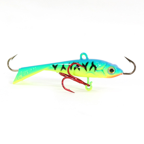 Clam Tikka Mino Jigging Lure Chartreuse Lime Holographic