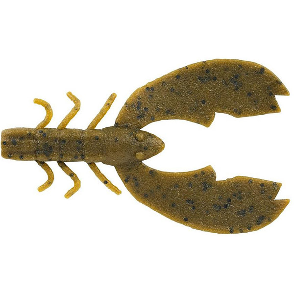 Berkley PowerBait MaxScent Chigger Craw Soft Bait color Black Blue Fleck