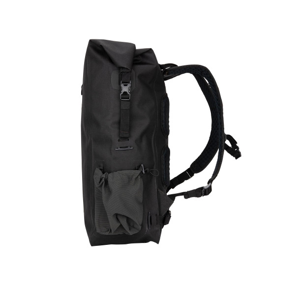 Simms Dry Creek Rolltop Backpack color Black side view