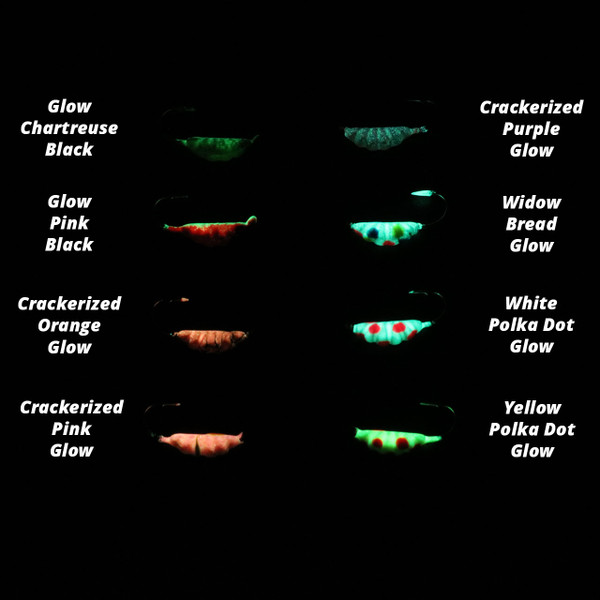 Widow Maker Lures Scud Missile Series Tungsten Jigs Glow colors